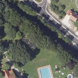 Sand Volleyball Court — aerial view