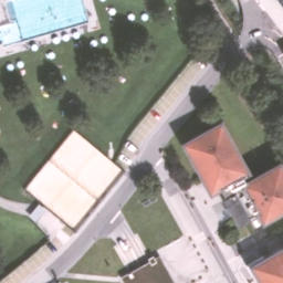 Sand Volleyball Court — aerial view