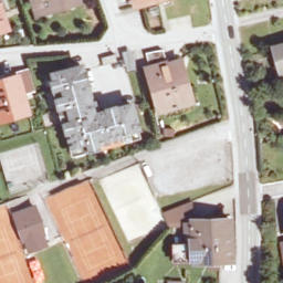 Sand Volleyball Court — aerial view