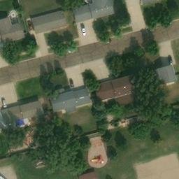 Hazen Beach Volleyball Court #1 — aerial view