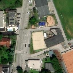 Sand Volleyball Court — aerial view