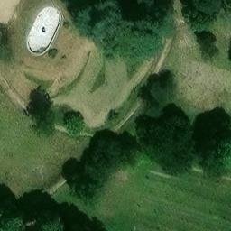 Volleyball Court near Benais — aerial view