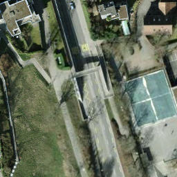 Sand Volleyball Court — aerial view
