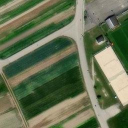 Sand Volleyball Court — aerial view