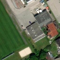 Sand Volleyball Court — aerial view