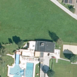 Sand Volleyball Court — aerial view