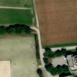 Sand Volleyball Court — aerial view