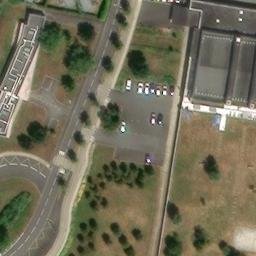 Sand Volleyball Court — aerial view