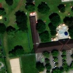 Sand Volleyball Court — aerial view