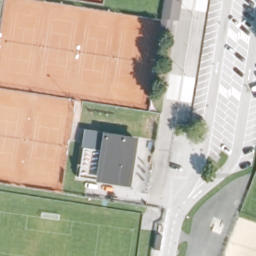 Sand Volleyball Court — aerial view