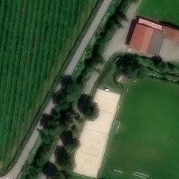 Sand Volleyball Court — aerial view