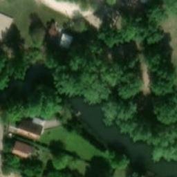 Sand Volleyball Court — aerial view