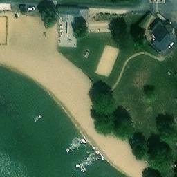 Sand Volleyball Court — aerial view