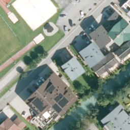 Sand Volleyball Court — aerial view