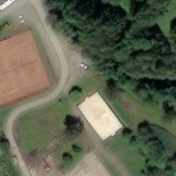 Sand Volleyball Court — aerial view