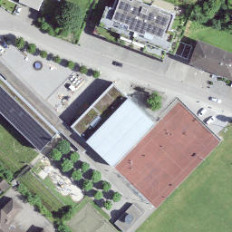 Beachvolleyball-Feld — aerial view