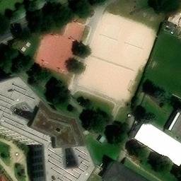 Sand Volleyball Court — aerial view