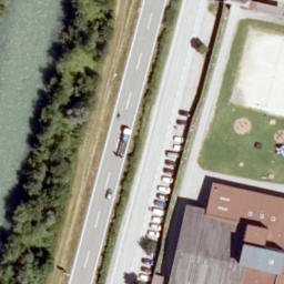 Sand Volleyball Court — aerial view