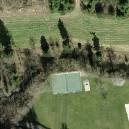 Sand Volleyball Court — aerial view