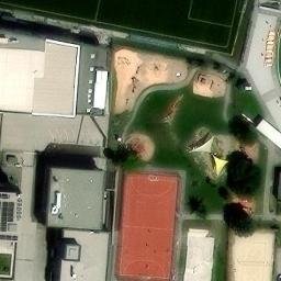 Sand Volleyball Court — aerial view