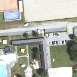 Volleyball Court — aerial view