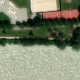 Sand Volleyball Court — aerial view