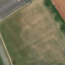 Grass Volleyball Court — aerial view
