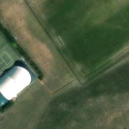 Grass Volleyball Court — aerial view