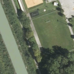Sand Volleyball Court — aerial view