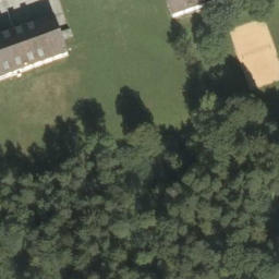 Sand Volleyball Court — aerial view