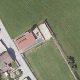 Sand Volleyball Court — aerial view