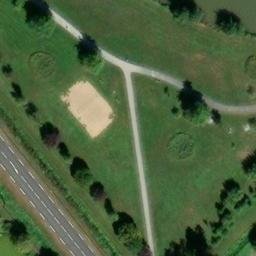 Sand Volleyball Court — aerial view