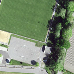 Sand Volleyball Court — aerial view
