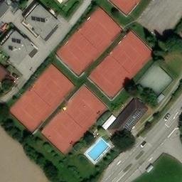Sand Volleyball Court — aerial view