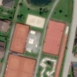 Sand Volleyball Court — aerial view