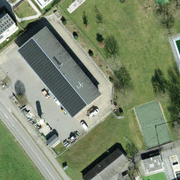 Sand Volleyball Court — aerial view