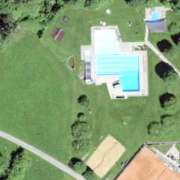 Sand Volleyball Court — aerial view