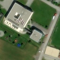 Sand Volleyball Court — aerial view