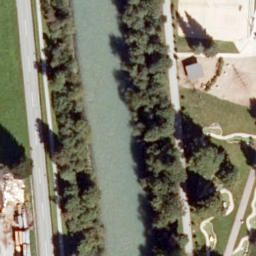 Sand Volleyball Court — aerial view