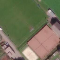 Sand Volleyball Court — aerial view