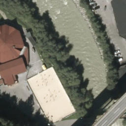 Sand Volleyball Court — aerial view
