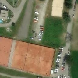 Volleyballplatz — aerial view