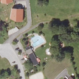 Sand Volleyball Court — aerial view