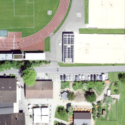 Sand Volleyball Court — aerial view