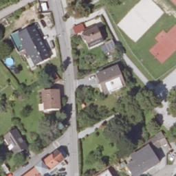 Sand Volleyball Court — aerial view