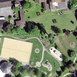 Beachvolleyballfeld Weiherring — aerial view