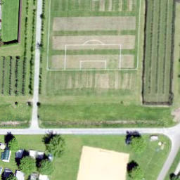 Sand Volleyball Court — aerial view