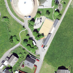 Beachvolleyballplatz — aerial view
