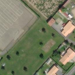 Sand Volleyball Court — aerial view