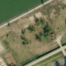 Sand Volleyball Court — aerial view